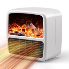 Portable Mini Electric Fireplace Heater, Advanced PTC Ceramic Heating, Thermostat Control Heater for Safe, Efficient Warmth in Any Space