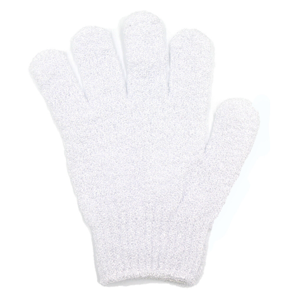 Nylon Material Exfoliator, Exfoliating Shower Gloves, Double Sided Body Scrubber, Softens Rough Dry Skin, Promotes Blood Circulation, Family Use Multi