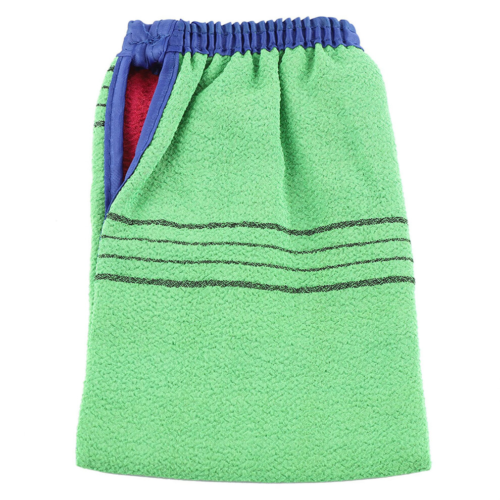 Viscose Rayon Bath Cloth Alternative, Body Scrubber Mitt With Concave And Convex Particles For Thorough Dead Skin Removal, Abrasion Resistant And