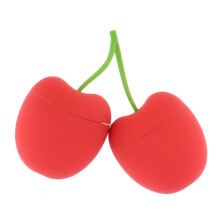 Recipientes de silicone em formato de cereja para ferramentas de aumento labial, resistentes à temperatura, antiaderentes, portáteis, para