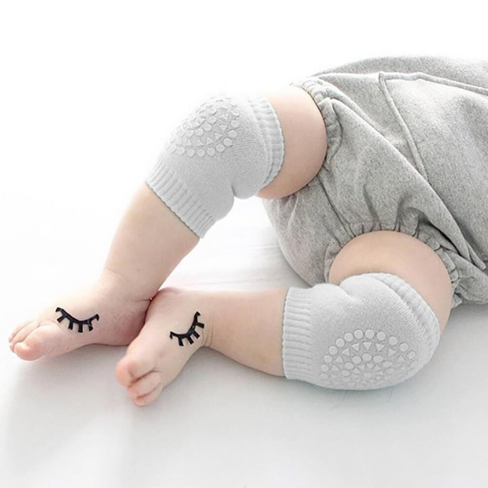 Infant Knee Protectors for Floor Exploration, Soft Cotton Fabric with Comfortable Stretch, Breathable Material Anti-Slip Knee Pads for Babies