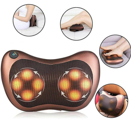 Μασάζ Shiatsu για τον αυχένα και την πλάτη, 8 περιστρεφόμενες κεφαλές μασάζ 3D, 2