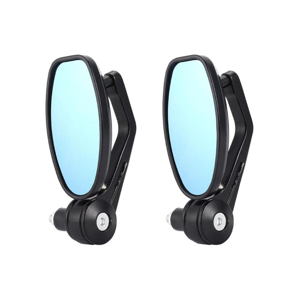 Bar End Mirrors For Enhanced Riding Experience, Smoke Mirror Provides Anti-Glare Effect, Perfect For Street Bikes, Atvs, Dirt Bikes, And More Blue 9128293378659