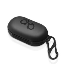 Stilfuldt 2-i-1-kombinationssæt, kompatibel med Samsung Galaxy Buds, ridsebeskyttelse og stødabsorbering, blødt silikonecover, krog til trådløs