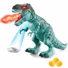 Kauko-ohjattava Tyrannosaurus, realistiset dinosauruslelut, joissa on kirkas tulisuihku, ladattava akku ja LED-valojen äänet jurakauden