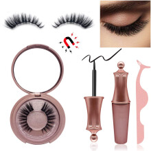 Convenient Magnetic Design Eyelashes, Soft Magnets for Natural Look & Comfort, Complete with Mini Makeup Mirror & Storage Box for On-The-Go Beauty