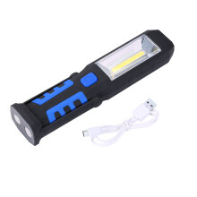 Rechargeable Work Light, Portable LED Multi-use Magnetic Flashlight for Hands-Free Operation in Various Environments, Ultra Long Lifespan, Aluminum Al