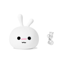 Silicone Material Baby Night Light, Rechargeable Battery Adjustable Brightness with Portable Design Touch Control Soft Glow, Safe for Kids Color