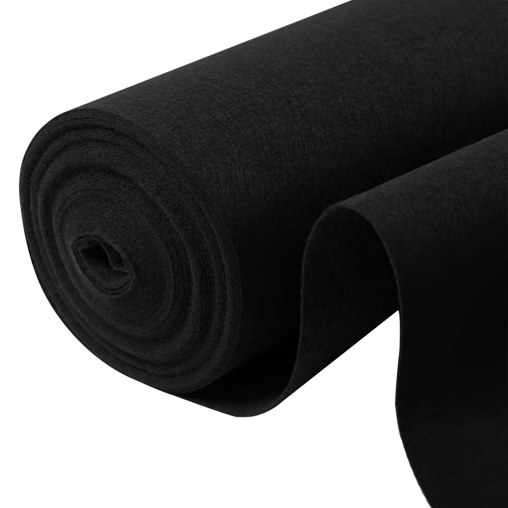 Aisle Runner Black 1X10m Nonslip 2Mm Carpet For Weddings Party Church Indoor Outdoor Events Size 1X15m 9365049942102
