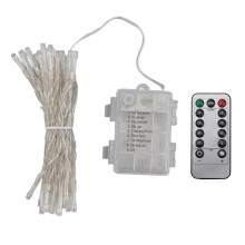 (As show, One size) LED String Lights Dimmable Timing Battery Remote Control String Lights for Outdoor Garden Porch