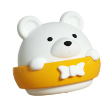 (As show, One size) LED Wall Lamp Eye Protection Cute Bear Shape Wall Mounted Night Light with Remote Control