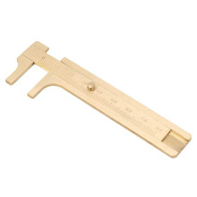 Copper Vernier Caliper Ruler Measuring Tool 080mm Portable For Archaeology Portable Copper Vernier Caliper 080mm Range