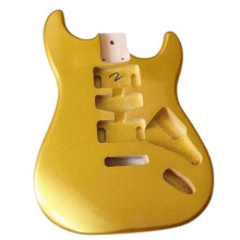 Guitar Body Replacement Kits E Guitar Body Poplar DIY Beginner Instrument for Adults (Type 1)