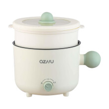 Mini Hot Pot Ramen Cooker Adjustable Multifunctional 1.8 L Electric Cooker NonStick for Pasta Soups Oatmeal Kitchen Green Ball Handle Green Ball Grip