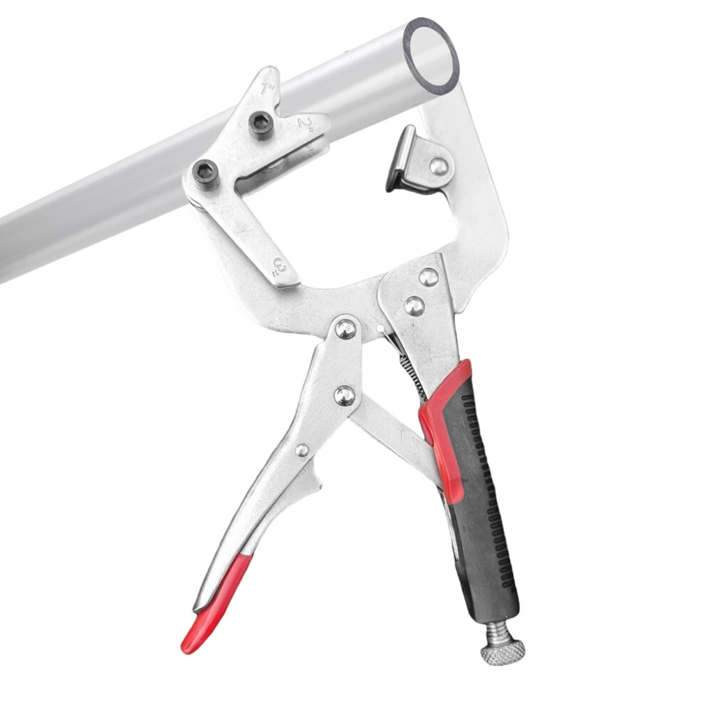 Sweat Clamp, Sturdy Pipe Wrench, Precision Locking, Workbench Tool, Faux Furniture Making, Craftsmanship, Garage Use, Metal Material, Versatile 9365049943543