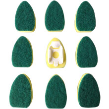 Durable Dish Wand Sponges for Quick Cleaning, Non Scratch Heavy Duty Replacement Sponge Heads, Environmentally Friendly Dish Wand Refill, Wide Compati