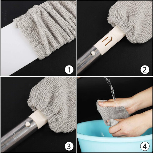 Retractable Gap Dust Cleaner, Multifunction Microfiber Dusting Brush for Efficient Household Cleaning 2