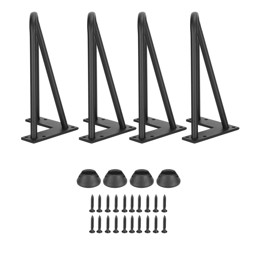 Easy Install Table Legs, Industrial Quality Hairpin Legs With Stylish Finish, Perfect For Diy Furniture Projects Including Coffee Tables, Desks, 9009791904529