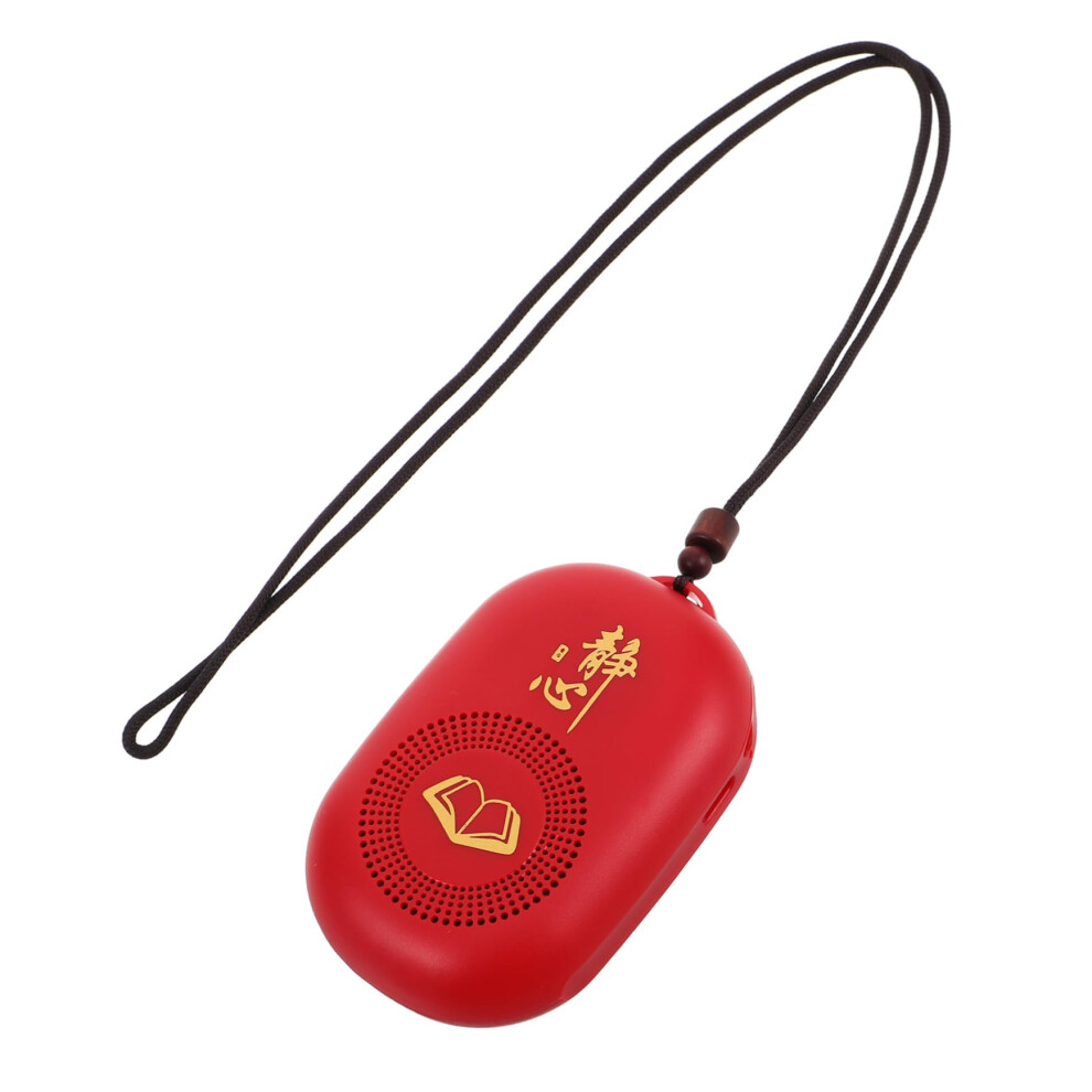 Buddhist Music Player, Chanting Player, Prayer Music Player, Buddha Prayer Player, Plastic, Red 9365049943574