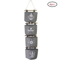 Canvas Fabric, Adhesive Wall Hooks included, Washable Hanging Storage for Wardrobe Hanging Type, Car Hanging Type, Wall Door Organizer
