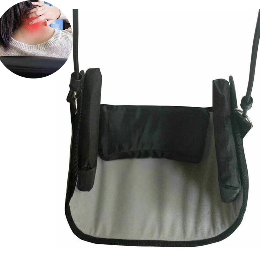 Cervical Traction Device for Physical Therapy, Breathable Fabric Neck Stretcher with Memory Foam, Portable Design for Neck Pain Relief Anywhere