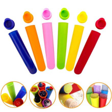 Food Grade Silicone Molds for Popsicles, Ice Pop Maker with Secure Lids, No Taste and Odor BPA Free Freezer Tubes, Easy to Make Popsicle Set for