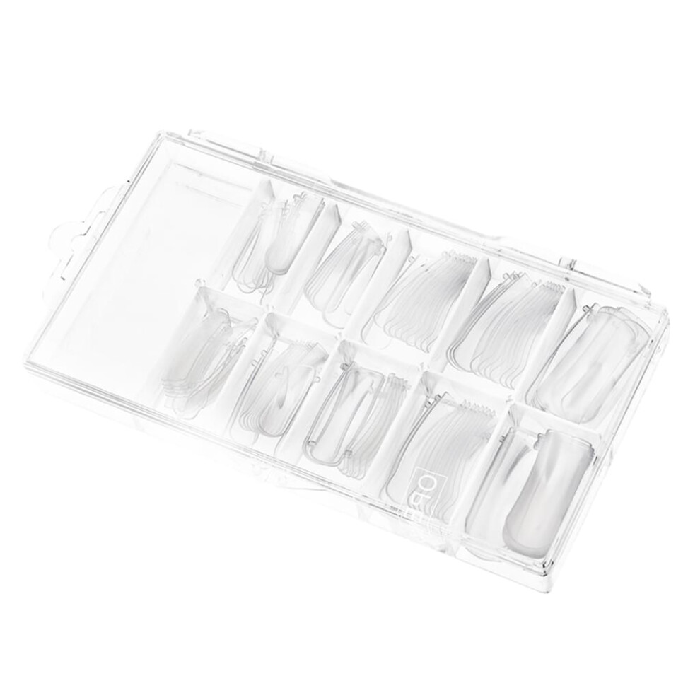 Professional Nail Forms, Dual Nail Form Set In Frosted Form Box For Safekeeping, Clear False Nail Form Promotes Neatness, 10 Varied Sizes Included,