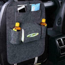 Lussuoso organizer per sedile posteriore auto, disponibile in diversi colori con cinghie regolabili per una compatibilità personalizzata, tappetino