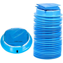 Helppo sulkea, läpinäkymättömät oksennuspussit, huomaamattomaan ja hygieeniseen käyttöön, vuotamattomat, kannettavat, 1000 ml, 50 kpl pakkaus
