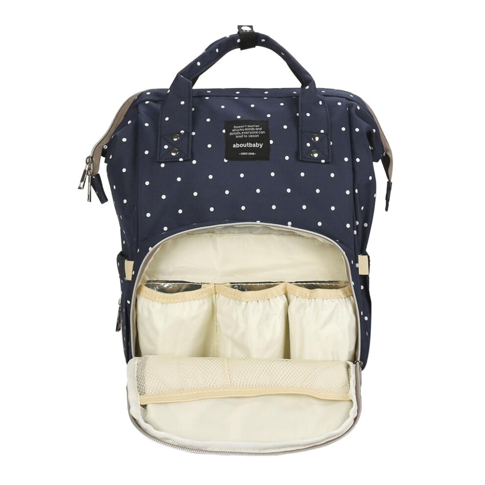Everyday Hero: Diaper Bag Backpack, Large Capacity Waterproof Canvas With Changing Station, Ideal For Busy Parents (Large ) Blue