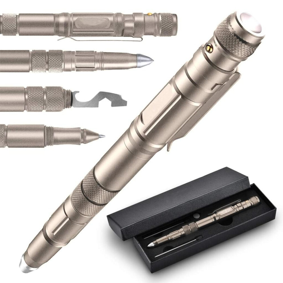 Survival Companion: Multitool Pen, Emergency Assistance, Aircraft Aluminum, Glass Breaker, Ballpoint Pen, For Outdoor Adventurers And Everyday Heroes 9048212542803