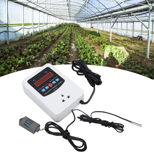 Digital Thermostat For Air Temperature Control, Automatic Adjustable Thermostat Switch With Real Time Temperature And Humidity Display, Microcomputer 1