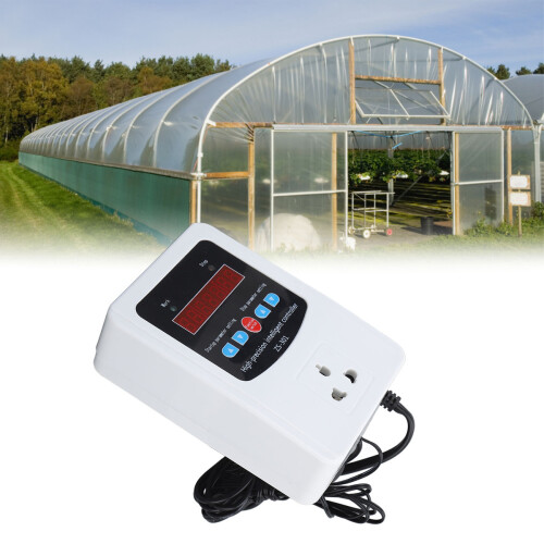 Digital Thermostat For Air Temperature Control, Automatic Adjustable Thermostat Switch With Real Time Temperature And Humidity Display, Microcomputer 2