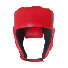Boxing Headgear Protective Gear Professional Head Gear Thickened Full Face Protection For Kickboxing MMA Men Red Adults