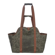 Firewood Carrier Bag Canvas Log Tote for Camping Outdoor Wood Holder Storage Color 1