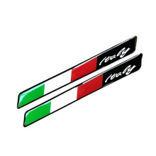 Personalities For Ducati 3D Resin Reflective  Helmet Decals Italian Flag Stickers for Ducati Helmets Natural B