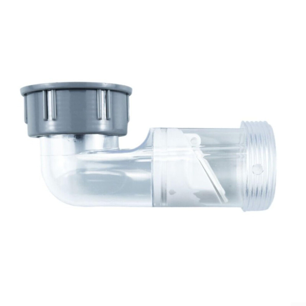 Transparent Kitchen Sink Drain Pipe 45Mm Deodorizing Elbow Check Valve Lateral Side Plumbing Fixture 9426802326628