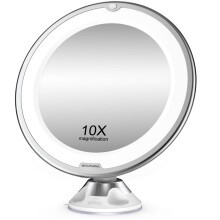 Miroir grossissant professionnel x10, ventouse ultra-puissante pour une fixation sécurisée, pivotant à 360, portable pour la salle de bain et
