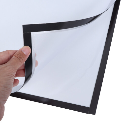 Multi-Surface Sign Holders, Magnetic Document Frames For Refrigerator Wall, Self-Adhesive Display Frames, Good Transparency, Reusable Without Losing 2