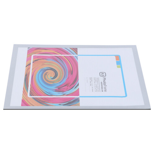 Multi-Surface Sign Holders, Magnetic Document Frames For Refrigerator Wall, Self-Adhesive Display Frames, Good Transparency, Reusable Without Losing 1