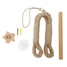 Toilettenpapierhalter aus nautischem Seil, Retro-Stil-Accessoires für industrielle Designs, 10 mm starkes Naturjuteseil mit sternförmigen