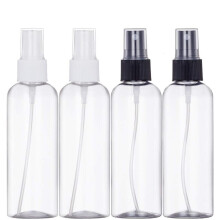 Botellas pulverizadoras de niebla fina, a prueba de fugas, envases transparentes de 120 ml con tamaño portátil para viajes, reutilizables y con