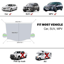 Copertura per parabrezza resistente, protezione da ghiaccio e neve per auto, camion, SUV, vestibilità universale con copertura per specchietto