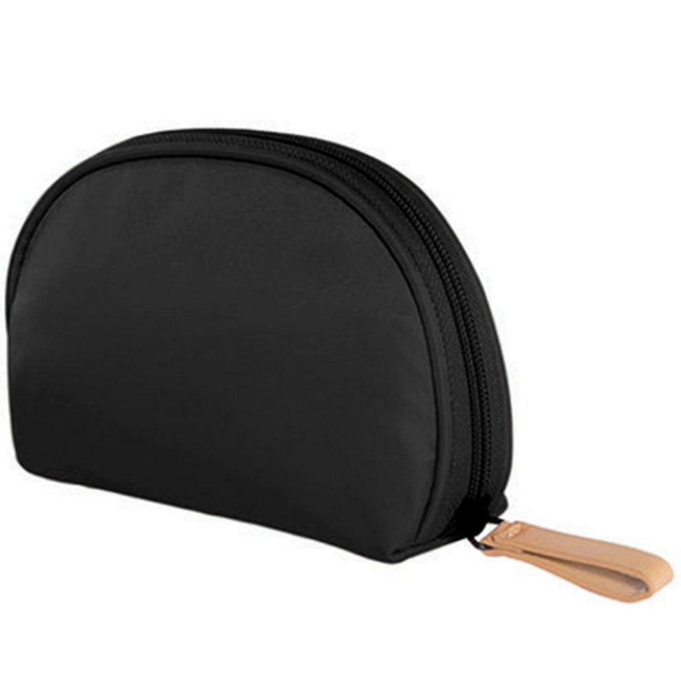 Quality Pu Leather Half Moon Makeup Bag, Waterproof Cosmetic Organizer, Perfect For Women Who Love To Travel