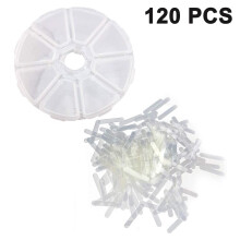 Recipient gol pentru decorarea unghiilor, 8 compartimente pentru accesorii mici, recipiente de afișare, design transparent