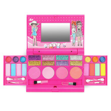 Palette de maquillage portable, kit de maquillage pour enfants, maquillage lavable non toxique, idéal pour stimuler la créativité, format
