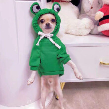 Halloween &amp; Christmas Frog Dog Hoodie Sweater Coat XS-2XL, Warm Acrylic