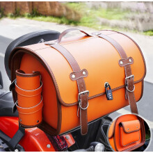 Motorcycle Seat Tail Bag for Forza 125 250 300 Leather All Weather Back Seat Luggage Case Coffee