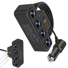 Car USB Charger Multiport PD 30W QC3.0 Fast Charging 1 To 4 Port Car Adapter Vehicle Charging Port Extender