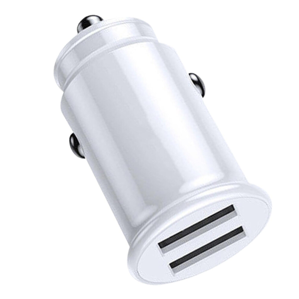 Car Phone Charger Smart 3.1A Usb Car Charger 2Port Quick Charging Car Accessories White 9426802327427